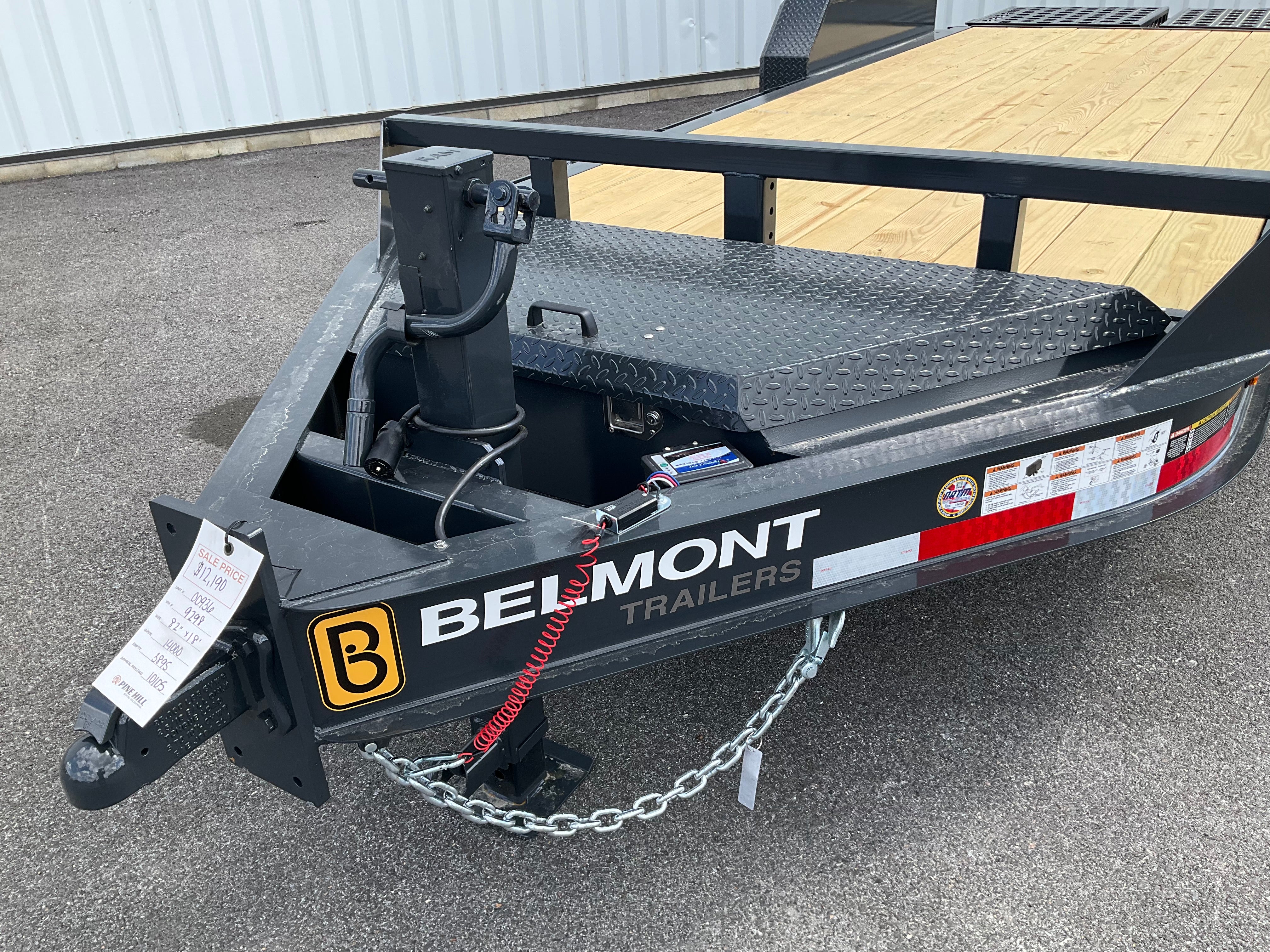 2026 Belmont EBX8218-14K Low Profile Equipment Trailer (SKU-00936) - Image 8