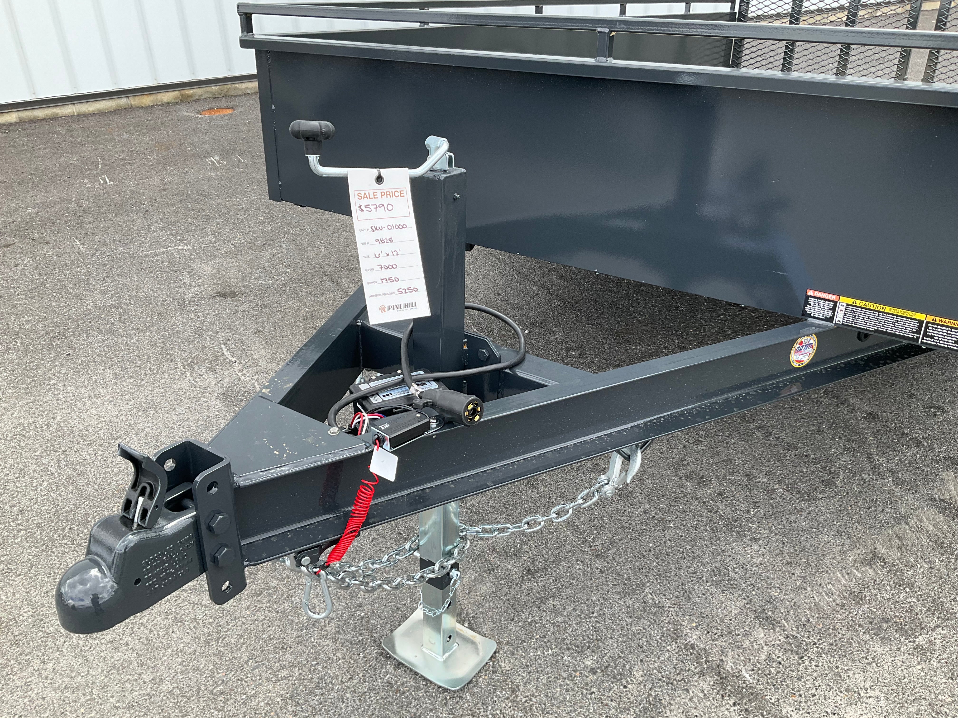 2026 Belmont LT612SS-7k Solid Side Landscape Trailer (SKU-01000) - Image 8