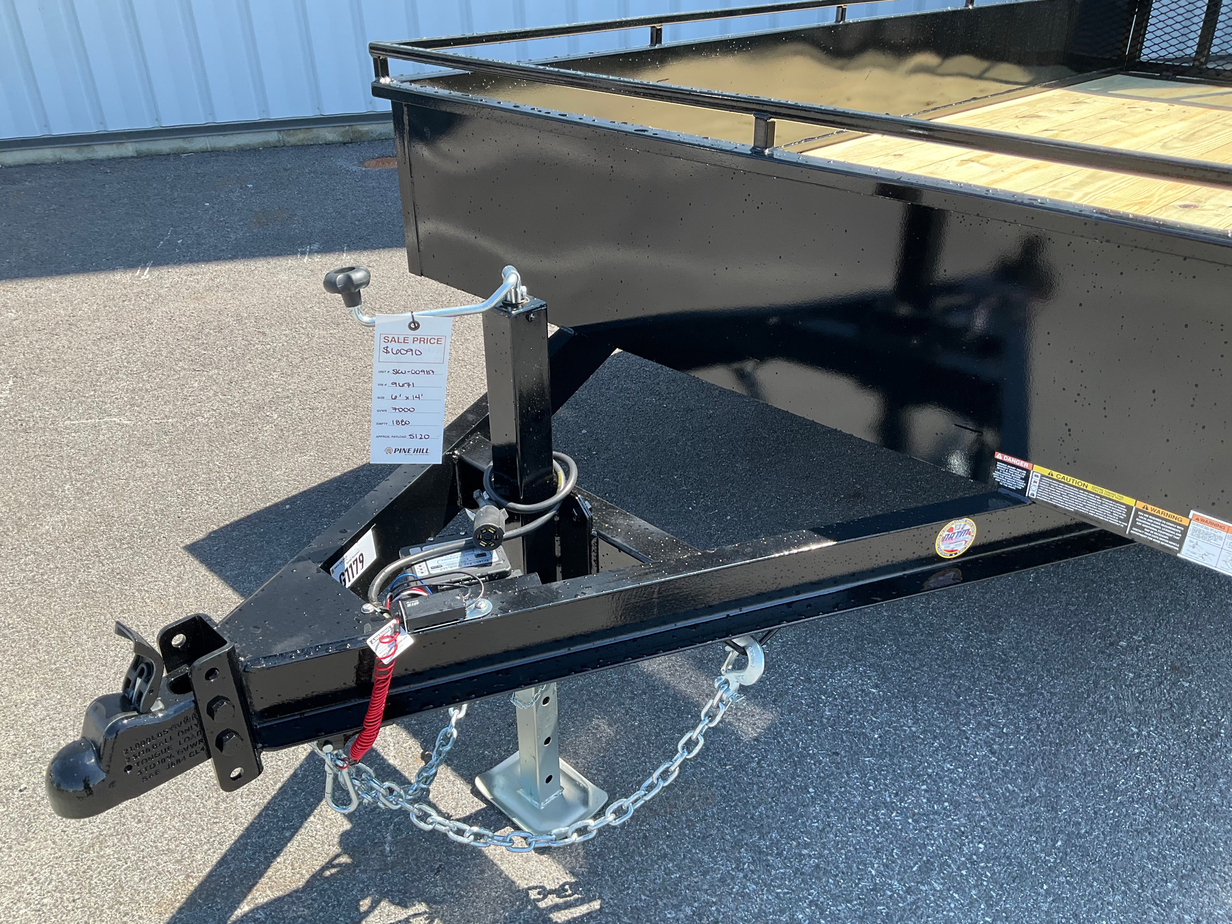 2026 Belmont LT614SS-7k Solid Side Landscape Trailer (SKU-00987) - Image 8