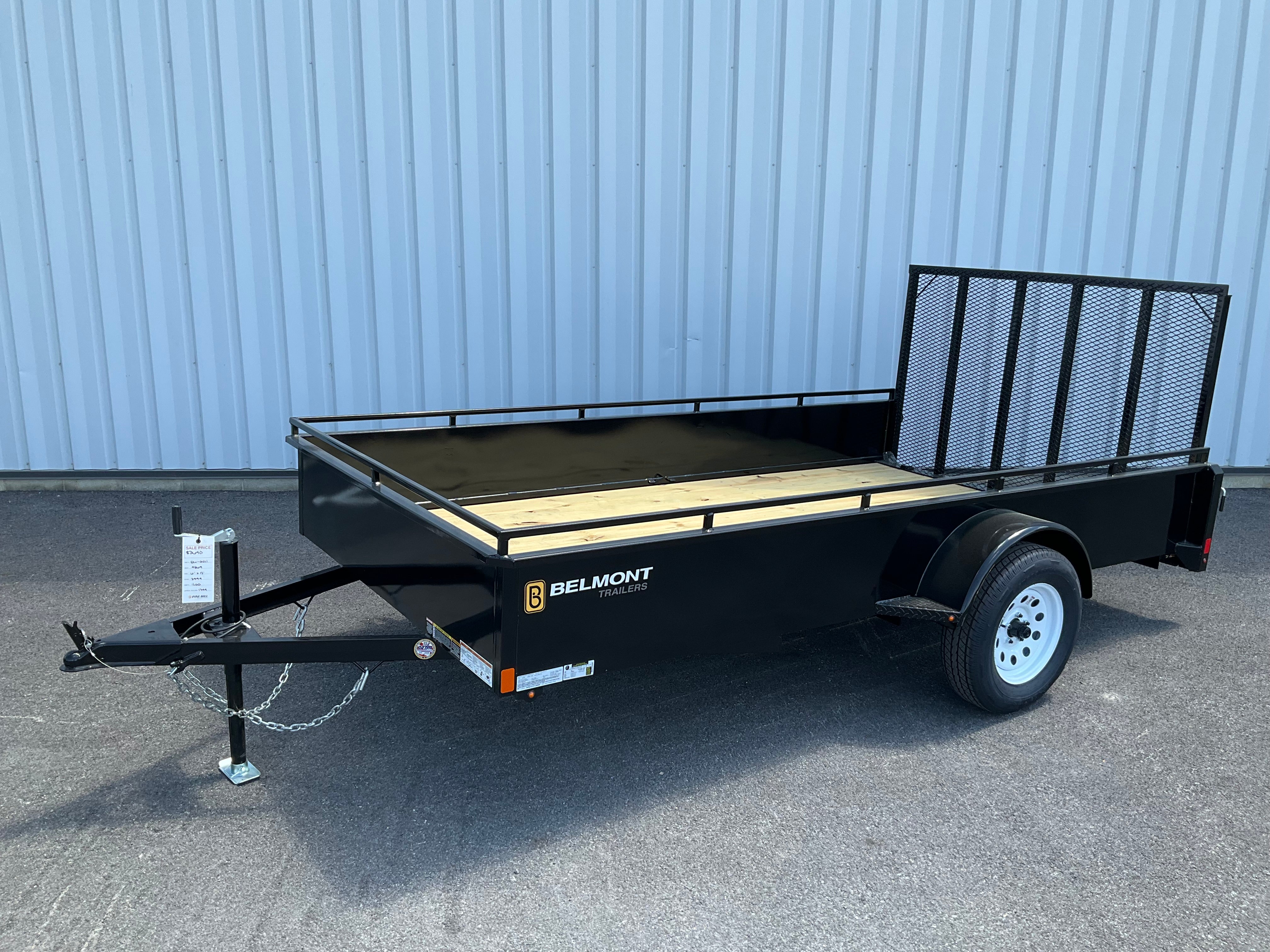2026 Belmont UT612SS Solid Side Utility Trailer (SKU-01011)