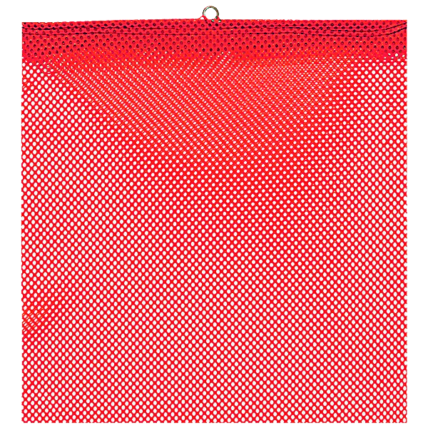 18" x 18" Red Jersey Safety Flag with Wire Loop