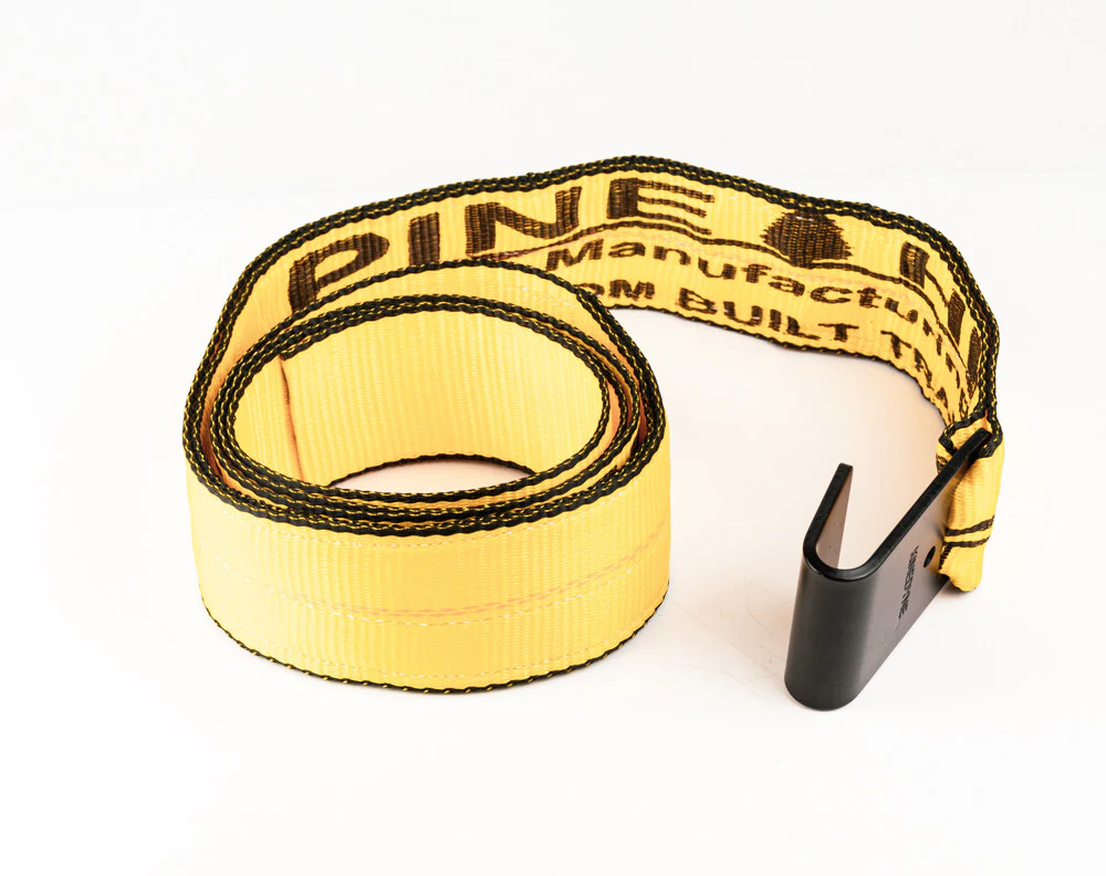 3" x 7' NYLON TIE DOWN STRAP w/ 32" (BLACK HOOK)