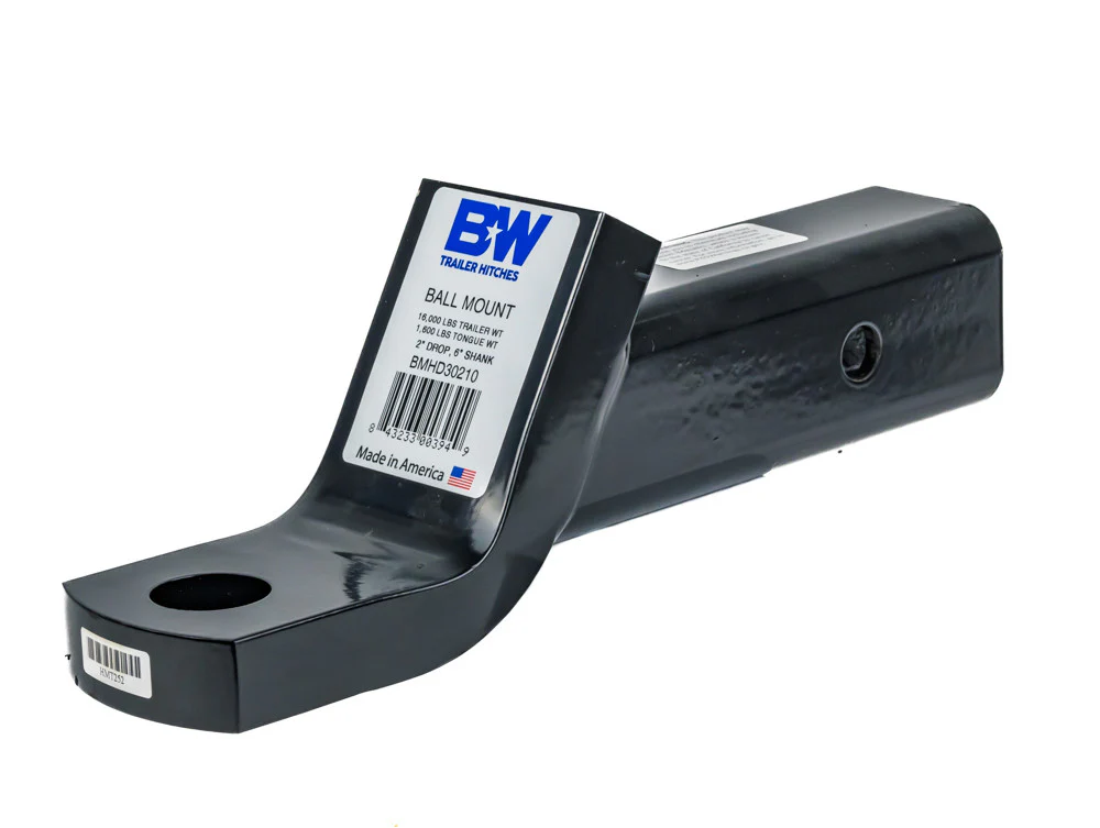 B&W 16K Tubular Ball Mount with 2" Drop