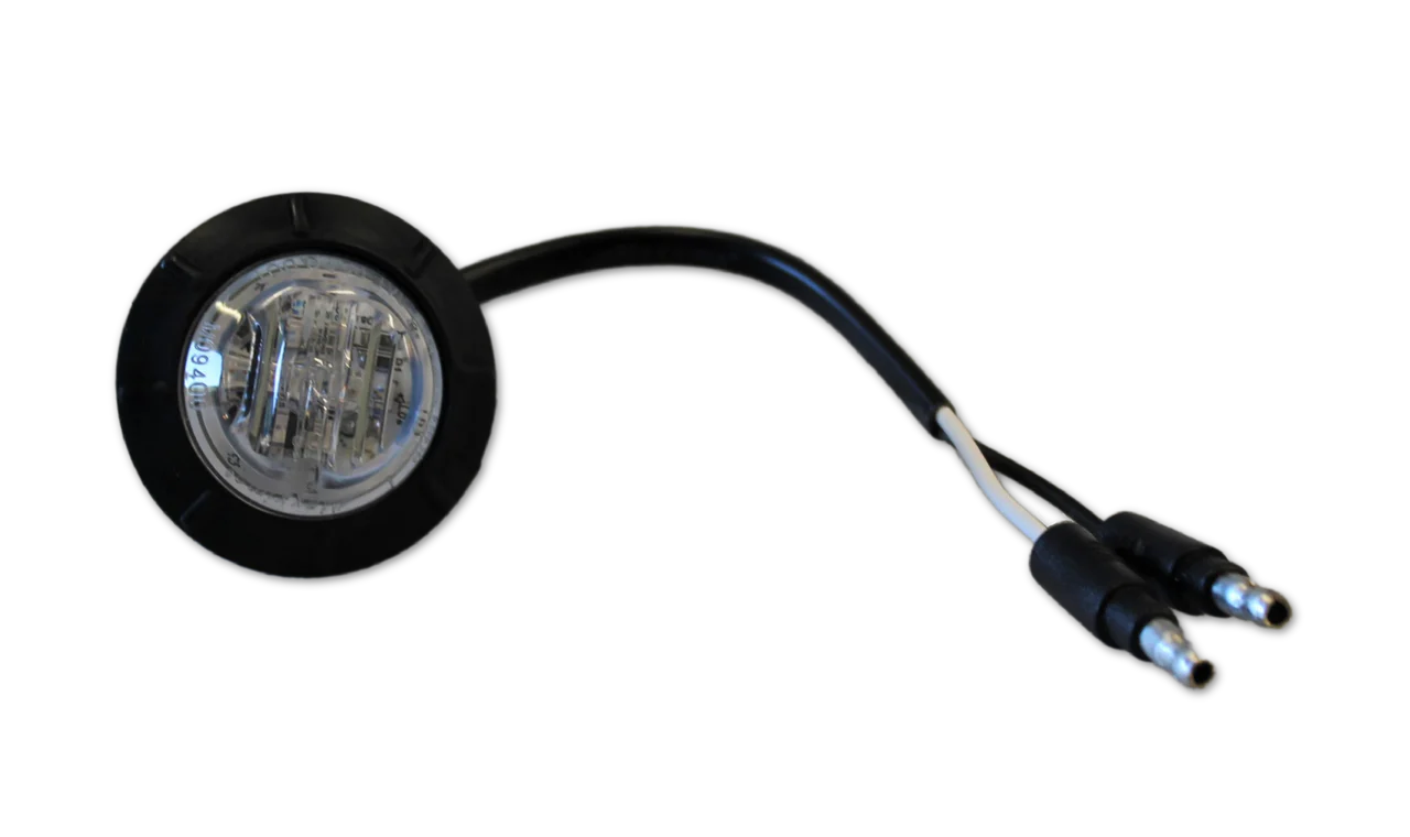 1-1/4" Amber LED Mini Combination Clearance Marker Light (Clear Lens)