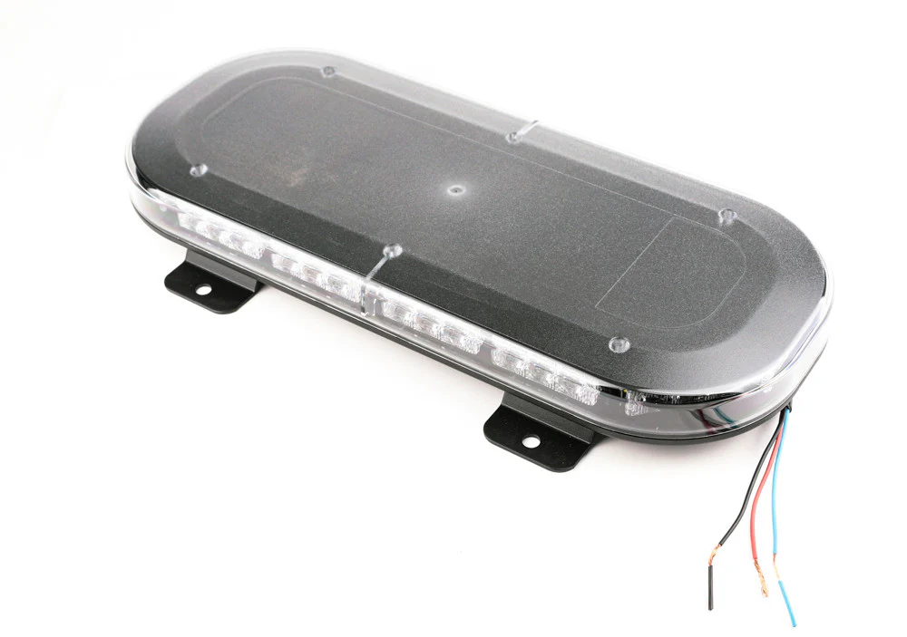 16" Strobe Light; Amber w/Clear Lens