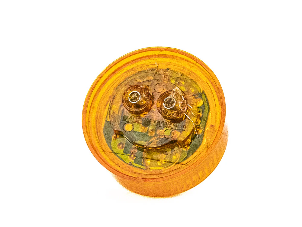 2" Round Amber 10 LED Marker Light - Image 2