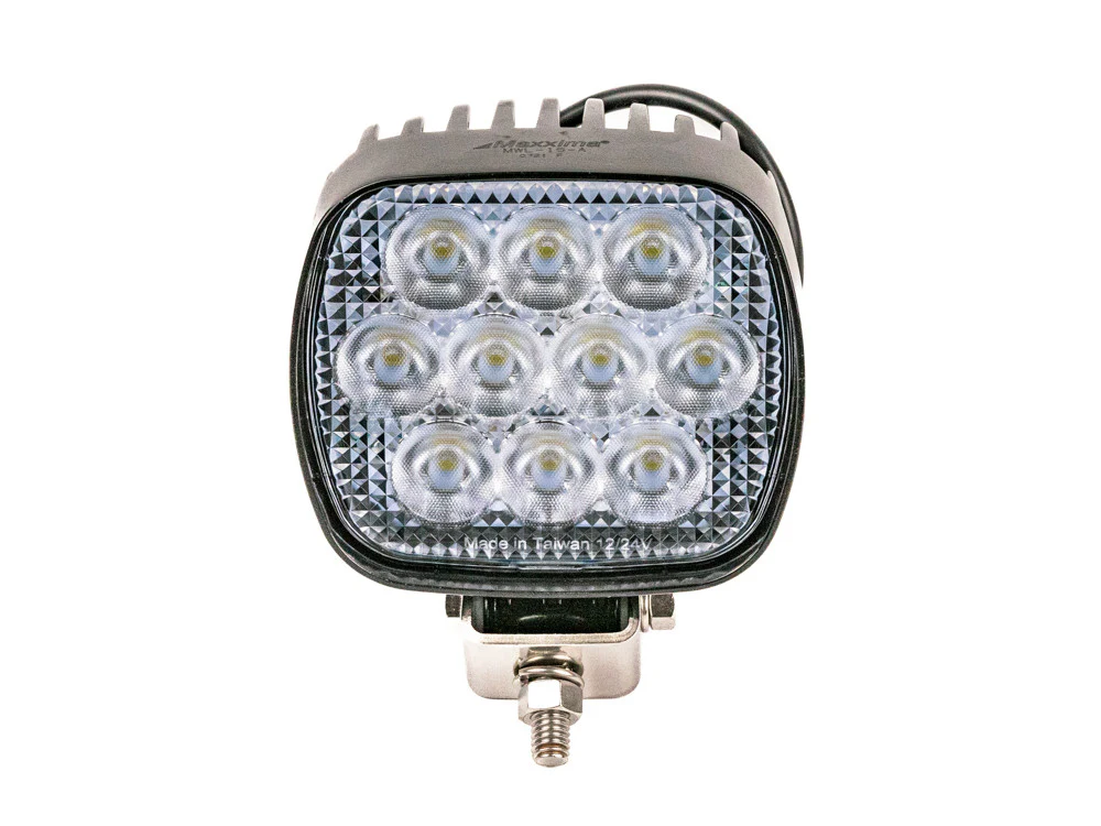 4" Square LED Work Light with Swivel 10 Diodes 2900 Lumens