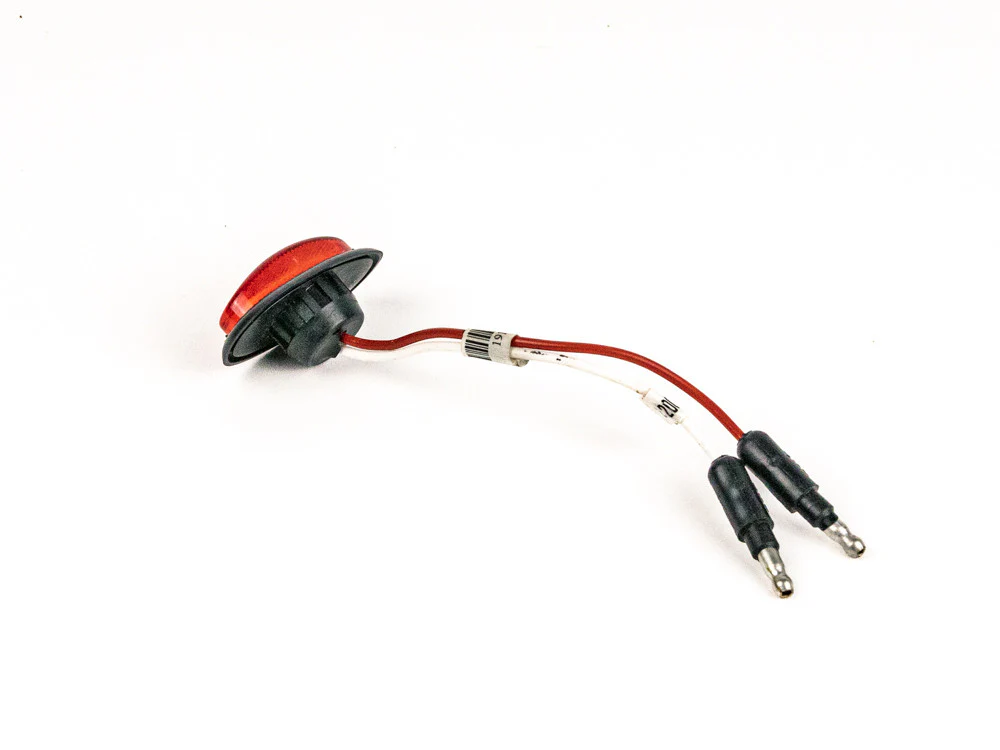 Red LED Side Mount Light with Rubber Grommet - Image 2