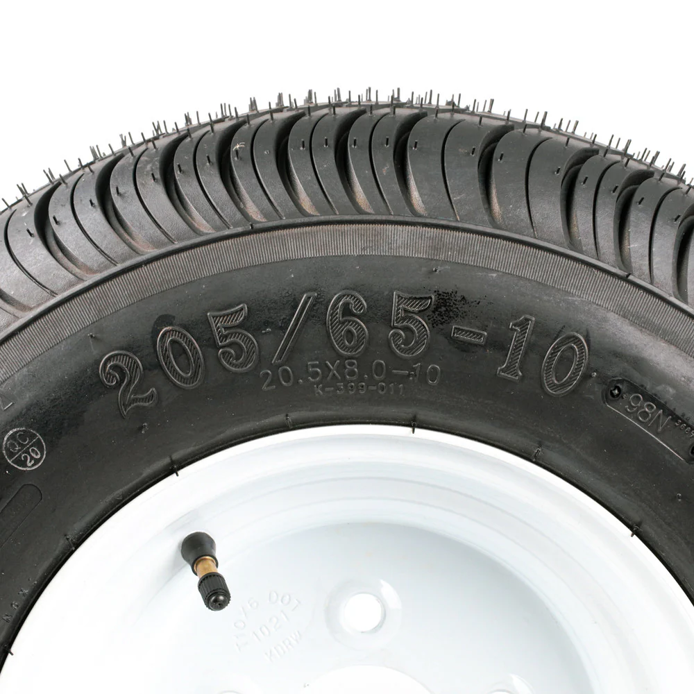 205/65-10 (20.5x8-10) Sideway Replacement Tire and Wheel with Load Range E - Image 4