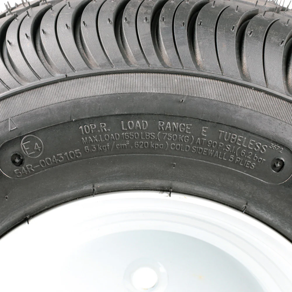 205/65-10 (20.5x8-10) Sideway Replacement Tire and Wheel with Load Range E - Image 5