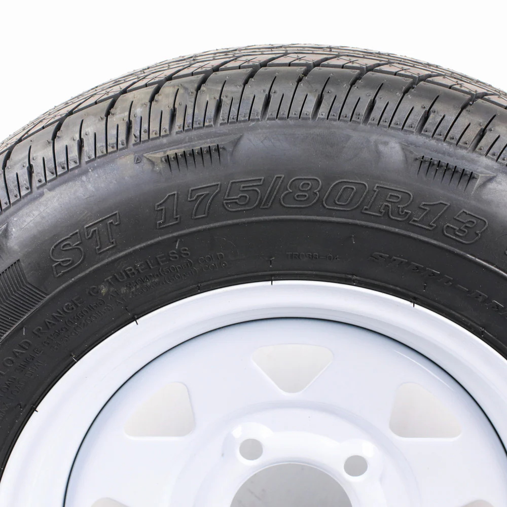ST175/80R13 Load Range C on White Spoke Wheel - Image 4