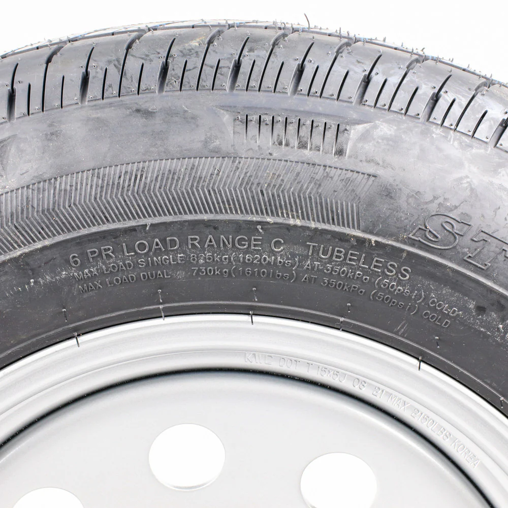 ST205/75R15 Load Range C on Silver Mod Wheel - Image 3