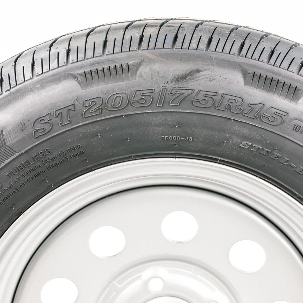 ST205/75R15 Load Range D on a  Silver Mod Wheel - Image 4